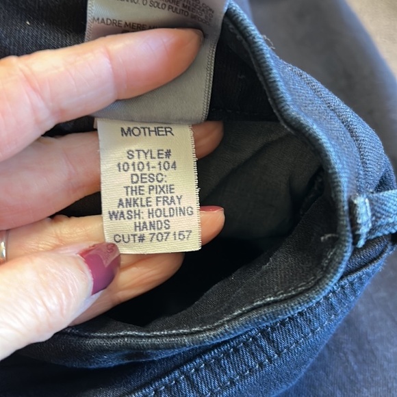 MOTHER Denim The Pixie Ankle Fray Holding Hands Jean High Waist Sz 30 NEW - Picture 15 of 15